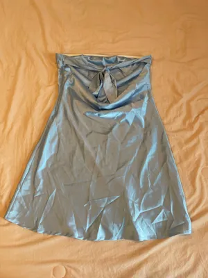 Princess Polly Light Blue Strapless Dress thumbnail 3