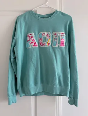 AOII Comfort Colors Letter Shirt thumbnail 1