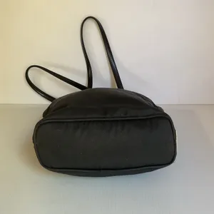 Vintage Coach F3K-9321 Black Twill Leather Trim Tote Shoulder Bag Y2K thumbnail 5