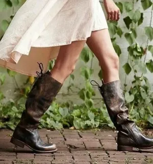 Bed Stu Manchester II Distressed lace up boots thumbnail 1
