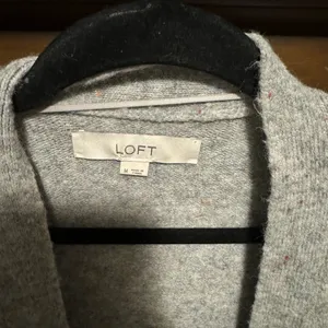 Loft Women's Gray Open Front Sweater thumbnail 3