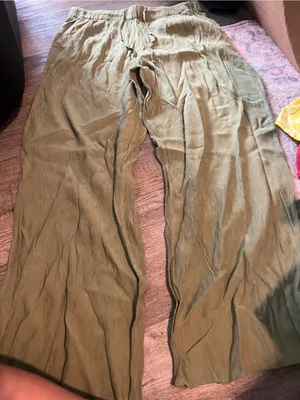 Abercrombie large green wide leg pants thumbnail 6