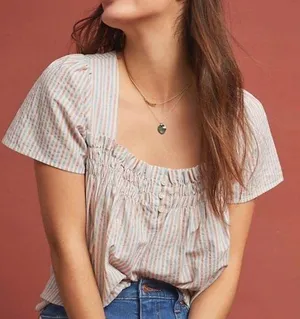 Anthropologie Isabelle Sinclaire stripe Top S thumbnail 2
