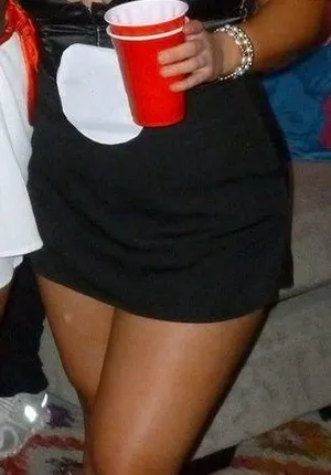 Black mini skirt Size L thumbnail 1