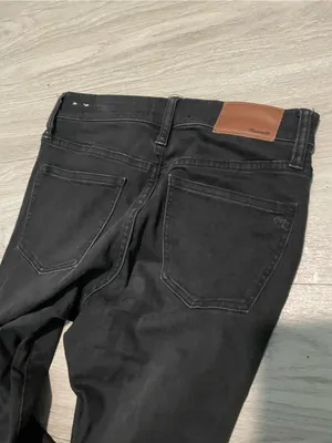 Madewell Black Ripped Skinny Jeans thumbnail 3