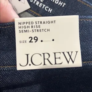 J crew Classic Straight Leg Dark Wash Jeans thumbnail 4