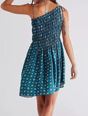 NWOT Free People Clementina Dress Emerald Combo XS thumbnail 6