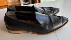 Everlane The Modern Loafer Womens 8.5 Black Italian Leather Slip On‎ Flat Shoes thumbnail 1
