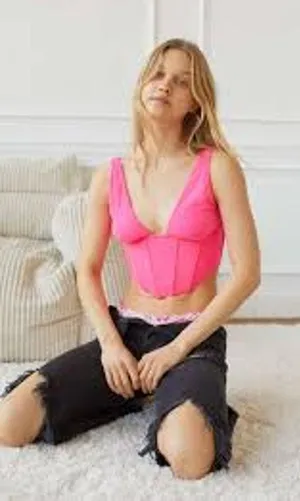 OUT FROM UNDER Venus Convertible Corset Top RAVE BARBIE FESTIVAL GLAM thumbnail 1