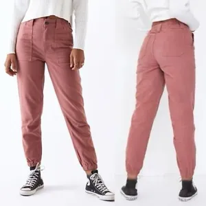 PacSun Women’s Sienna Dust Cargo Elastic Hem and Waistband Denim Pants Size XS thumbnail 2