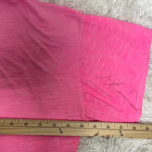 Peach Love California Bright Pink V-Neck Tee thumbnail 5