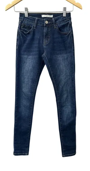 KanCan Skinny Jeans Womens 0 Blue Dark Wash High Rise KC11214D Denim thumbnail 1