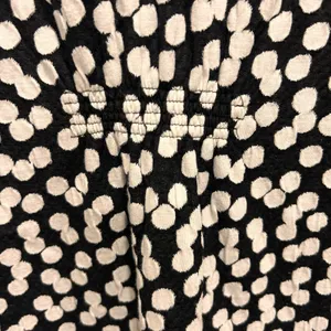 Deletta Anthropologie Polka Dot Textured Tunic Dress Black‎ White Puff Sleeve S thumbnail 8