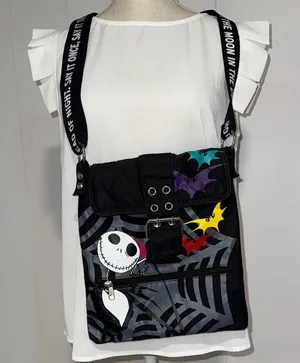 Disney Black and Multicolor Crossbody Bag with Character Design thumbnail 1