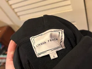 Lingua Franca "Love is Love" Hoodie Sweatshirt Women’s Size Small Gay Pride thumbnail 4