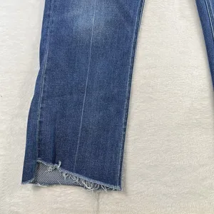 Vervet Plus 18 Jeans High Rise Raw Step Hem Crop Kick Flare Medium Wash‎ Stretch thumbnail 4