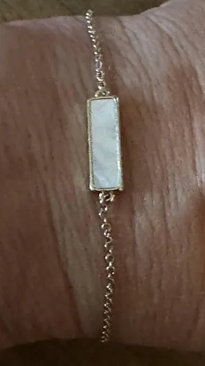 Pura Vida Mother Of Pearl Chain Bracelet thumbnail 2