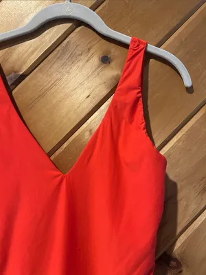 Aerie SMOOTHEZ plunge bright red bodysuit thumbnail 3