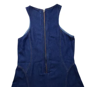Re/Done Denim Jean Dress Womens Large Zip Back Western thumbnail 11
