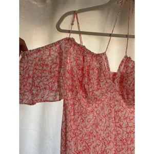 Faithfull The Brand NEW Menton Midi‎ Dress In Micro Calla Vermillion Size 6 thumbnail 3