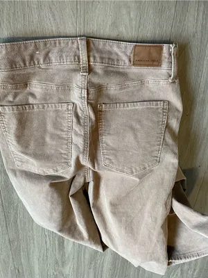 American Eagle Outfitters Women's Light Beige Boot Cut Jeans thumbnail 3