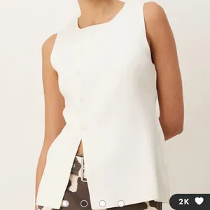 ASOS DESIGN knit SMALL structured asymmetric 5-button front vest cardigan sweate thumbnail 9