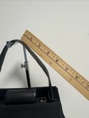 Coach Vintage Mercer Shoulder Bag Black Twill Body with Leather Accents thumbnail 10