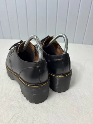 Dr. Martens Leona Lo Black Platform Heeled‎ Oxford Shoes Womens size 7 thumbnail 6