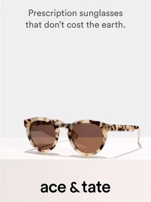 Ace & Tate Byron Large Space Oddity Tortoiseshell Eyeglass Frames 48□22 140 RX thumbnail 2