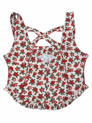 Free People Floral Rose Print Crop Top thumbnail 2