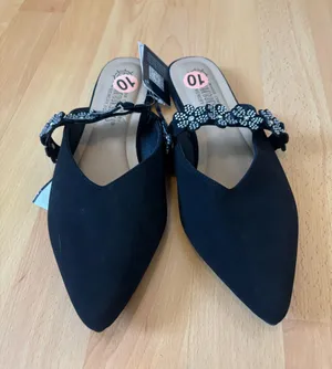 harborsides Women's Black Floral Embellished Flats thumbnail 4