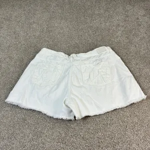 Dear John White Denim Shorts Womens Size 30 Frayed Hem‎ Casual Summer Festival thumbnail 2