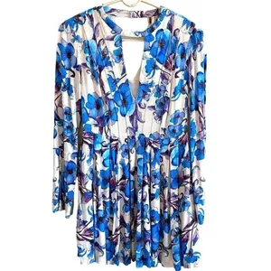 NEW Free People Women Size 4 Tegan Long Sleeve Floral Dress v6x thumbnail 3