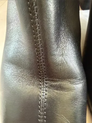 Sam Edelman Paige Black Leather Square-Toe Ankle Boots thumbnail 5