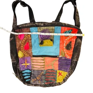 KPC Nepal Patchwork Boho Backpack Handmade Cotton Festival Hippie‎ Rucksack thumbnail 5