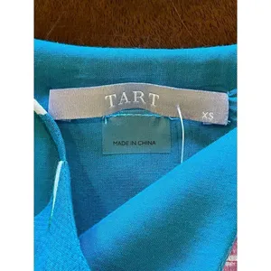 Tart Collections Lena Dress Women XS‎ Blue Floral Print Tie Waist Mini Boho thumbnail 11