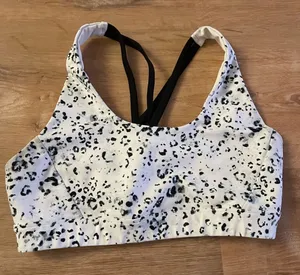Soul by SoulCycle snow leopard set bra thumbnail 1