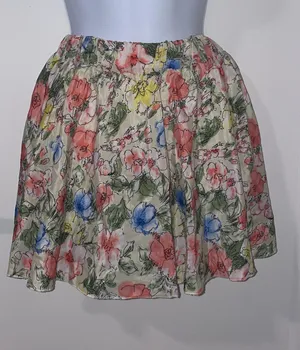 Hardly Worn Floral Mini Skirt with under pants thumbnail 1