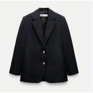 NWT Zara Navy Tailored Suit Blazers Gold Embellished Buttons 2243/683/400 Smal thumbnail 2