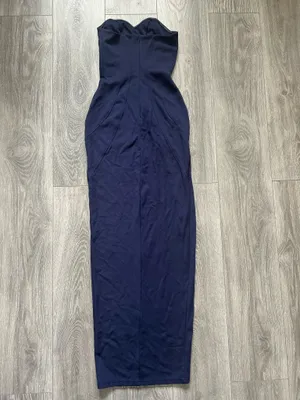 Showpo Oriella Panelled Thigh Split Strapless Maxi Dress Size Small MSRP $129 thumbnail 8