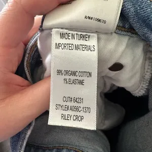 Agolde Women’s 27 Riley Crop Button Fly Jeans thumbnail 5