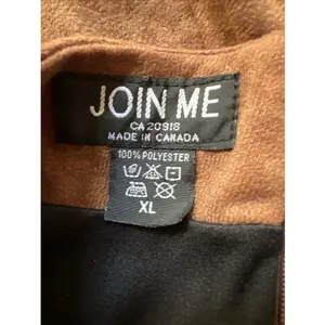 Y2K Brown Faux Suede Look Midi Skirt Asymmetric Western Peasant Read Description thumbnail 4