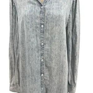 Rails Adele Shirt Dress Long Sleeve Light Acid‎ Wash Denim Blue Size XXL thumbnail 5