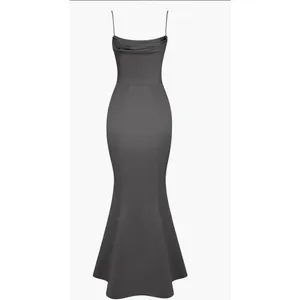 House of CB Violette Satin Mermaid‎ Gown Size Small thumbnail 3