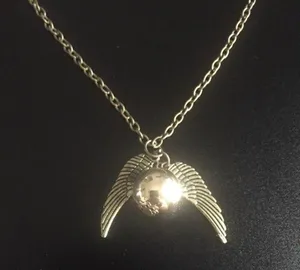 Harry Potter Snitch Angel Wing Necklace thumbnail 1