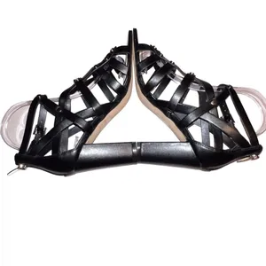 Marc Fisher Womens Lusa Caged City Sandals Black Ankle Strap‎ Size 6M EUC thumbnail 6