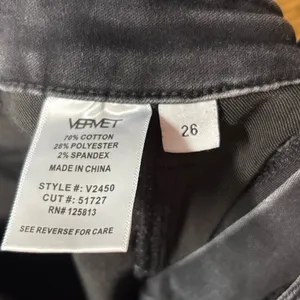 Vervet Black Flared‎ Leg Jeans Size 26 thumbnail 9