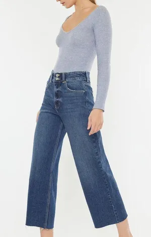 KanCan Raya Ultra High Rise Wide Leg Jeans 30 thumbnail 2