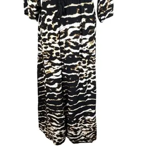 Jaase Lola Just Jungle Wide Leg Jumpsuit Animal Print Bohemian‎ Flowy Size Small thumbnail 3