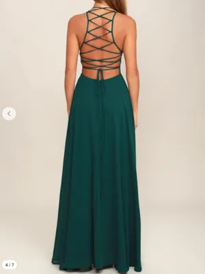 LULUS Sexy Chic Flowy Strappy Back Prom Romantic Flowy Bridesmaid Wedding Formal thumbnail 3